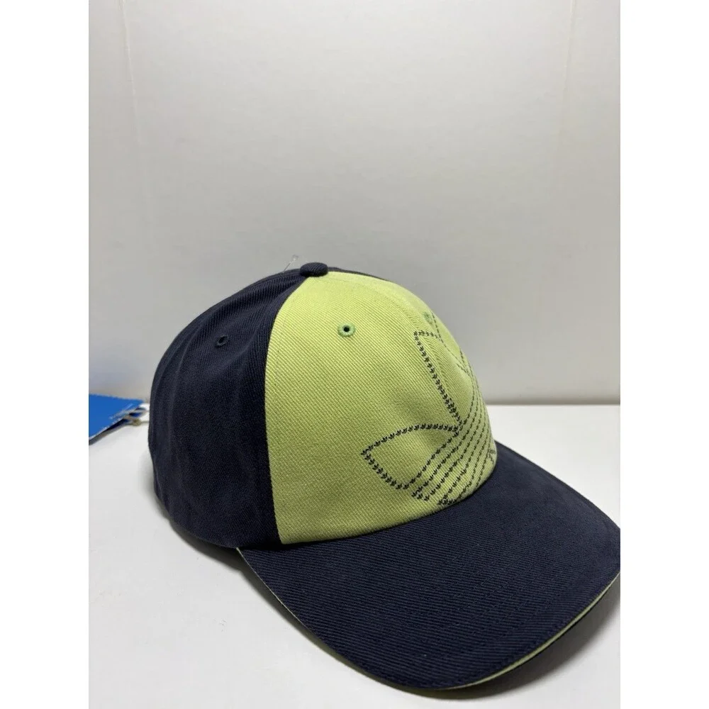 Vintage 2006 Adidas Cap NWT Deadstock Navy Apple Green Fitted 58cm